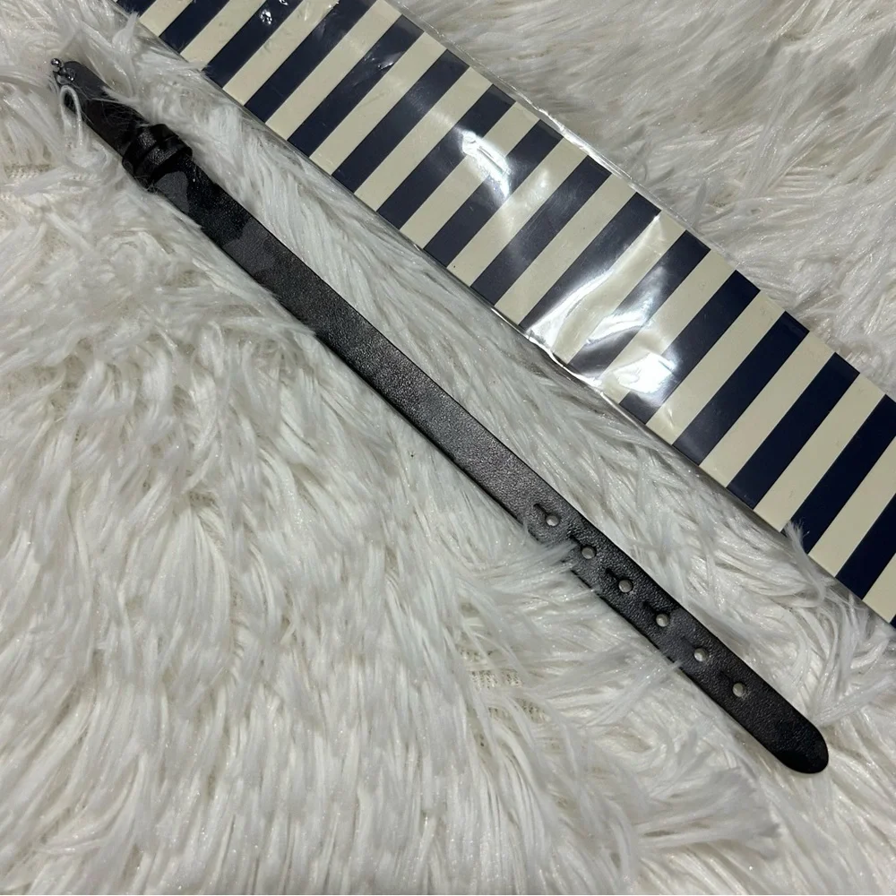 KEEP Collective Single Black Gray Camo & Silver Reversible Leather Bracelet NEW